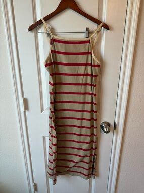 ⚡️Tommy Jeans 100% Cotton Tank Dress with Red Stripes